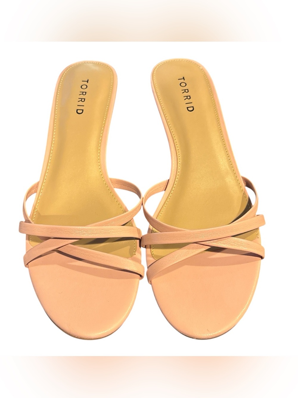 Torrid Women's Pink Strappy Slide Heel Sandals. Size 10. NWOT